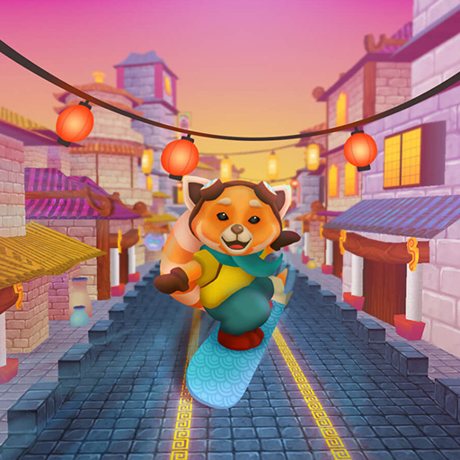 Red Panda Surfer Image